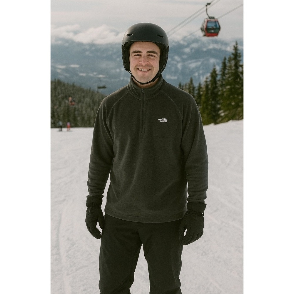 The North Face Vaporwick Dark Gray Flight Series Long Sleeve Mens Size L